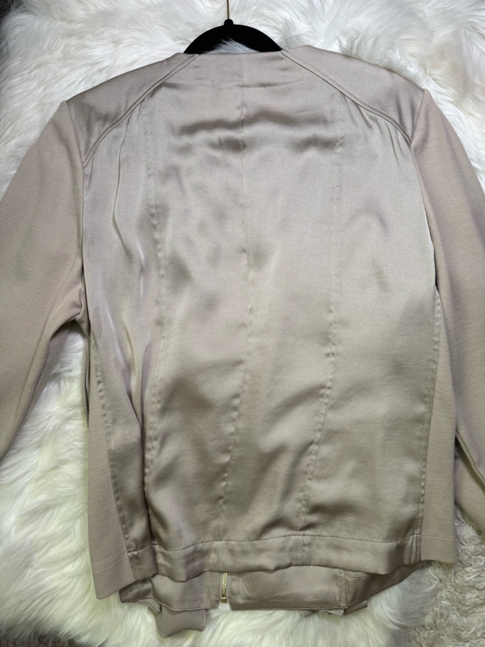 Chico’s Ruffle Satin Jacket - Picture 3 of 5